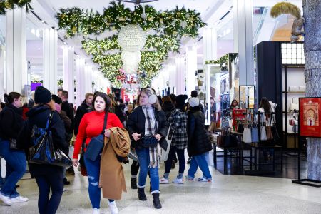 Holiday Shoppers at Macy's in Herald Square.