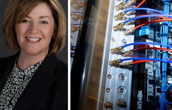 Adaire Fox-Martin, President and CEO of Equinix, and one of Equinix's data centers.