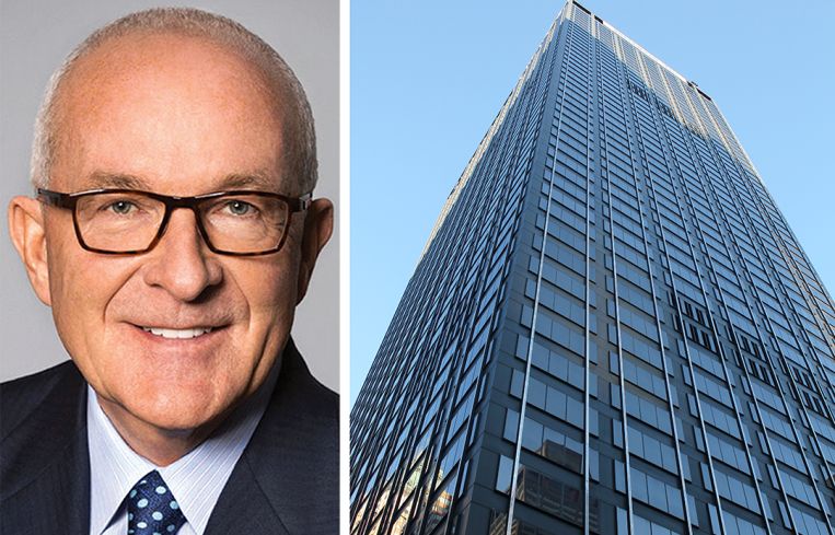 Albert Behler, CEO of Paramount Group, and the Paramount Plaza building.