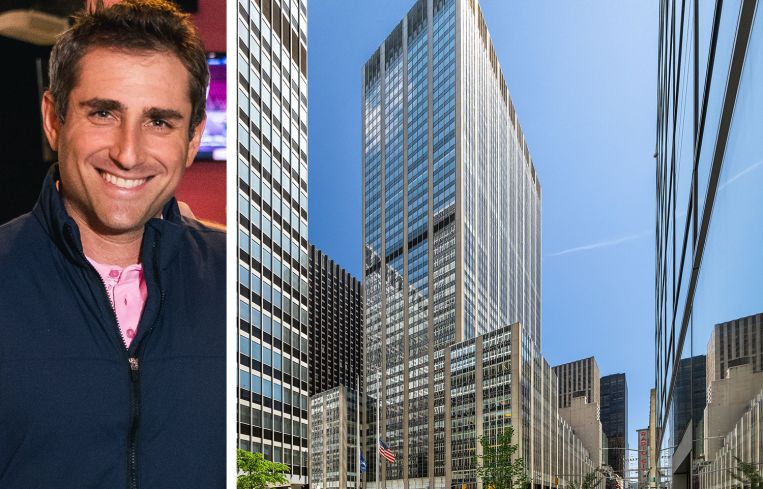 Five Iron Golf CEO and co-founder Jared Solomon, and 1290 Avenue of the Americas.