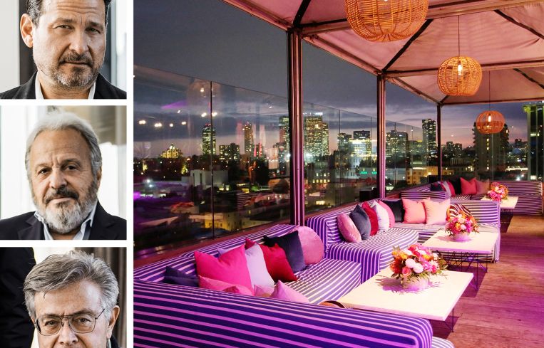 Jason, Larry and Michael Pomeranc of Sixty Collective and Sixty Beverly Hills hotel.