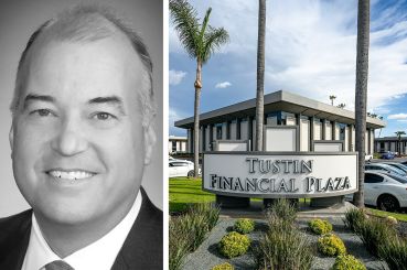 John Maurer, senior managing director and head of equity at Sagard Real Estate, and the Tustin Financial Plaza in Tustin, Calif.