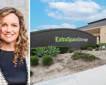 Hines co-CEO Laura Hines-Pierce and Extra Space Storage in Cerritos, Calif.
