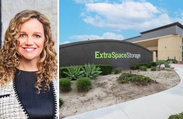 Hines co-CEO Laura Hines-Pierce and Extra Space Storage in Cerritos, Calif.