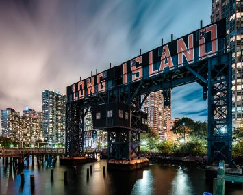 Long Island City Gantry Plaza Park.