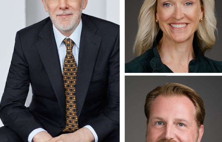 Marc Cormier of CDPQ, Jonathan Kloos and Jessica Bailey of Nuveen Green Capital.