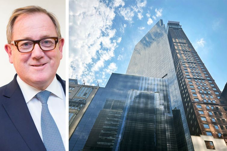 Mark Dixon, founder and CEO IWG, and Metropolitan Tower at 142 West 57th Street.