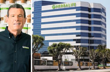 Herbalife CEO Michael Johnson and the Herbalife office in Torrance, Calif.