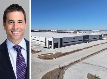 Rob Rubano of Cushman & Wakefield and Core45 industrial park in Wilmer, Texas.