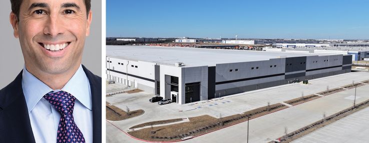 Rob Rubano of Cushman & Wakefield and Core45 industrial park in Wilmer, Texas.