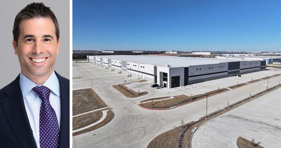 Rob Rubano of Cushman & Wakefield and Core45 industrial park in Wilmer, Texas.