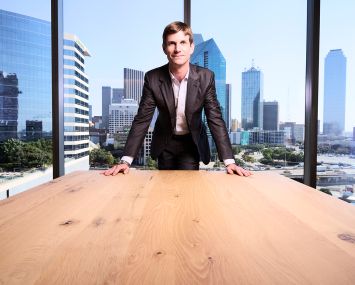 Managing Director Bert Crouch at Invesco's Dallas, Texas office.