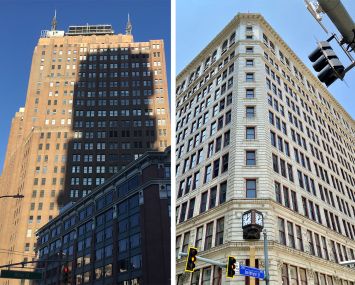 32 Avenue of the Americas and Heinz 57 Center in Pittsburgh, Penn.