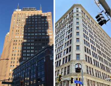 32 Avenue of the Americas and Heinz 57 Center in Pittsburgh, Penn.