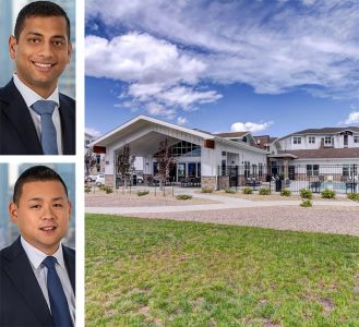 Dwight Capital's Brandon Baksh and Brian Yee and the Volta at Voyager property in Colorado Springs, Colo.