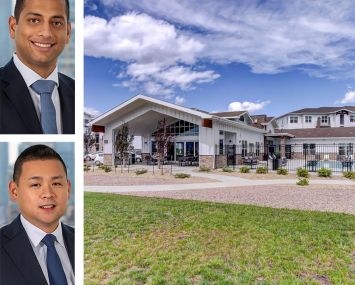 Dwight Capital's Brandon Baksh and Brian Yee and the Volta at Voyager property in Colorado Springs, Colo.