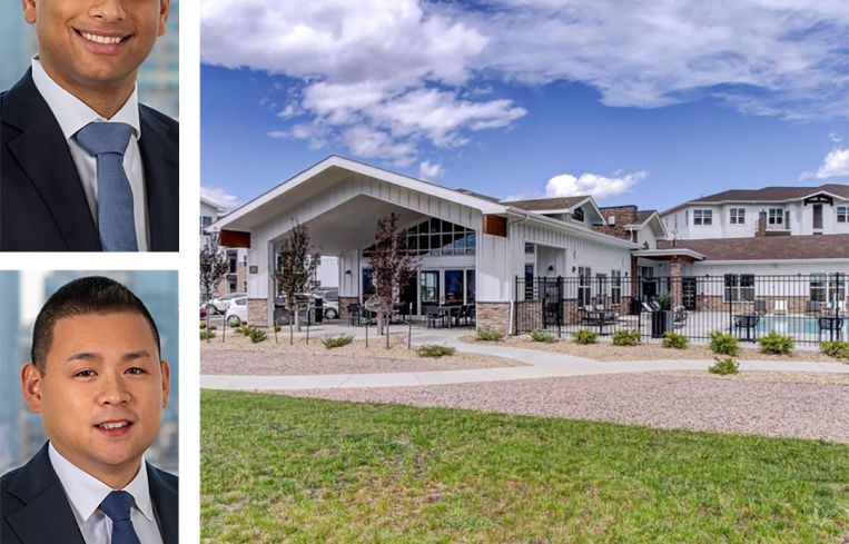 Dwight Capital's Brandon Baksh and Brian Yee and the Volta at Voyager property in Colorado Springs, Colo.