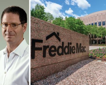 Brian Brooks, CEO of Meridian Capital, and Freddie Mac Headquarters in Tysons, VA.