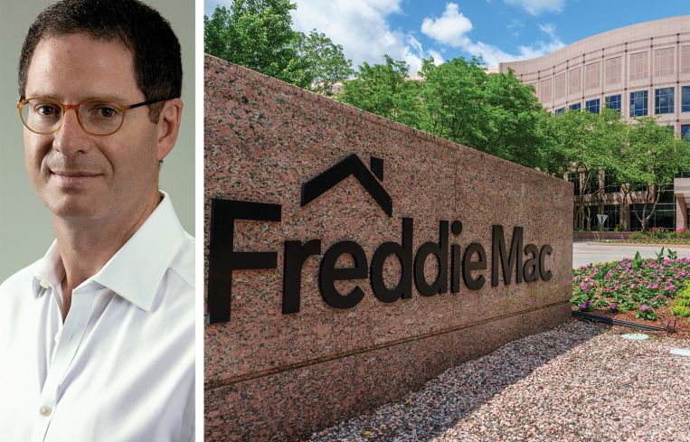 Brian Brooks, CEO of Meridian Capital, and Freddie Mac Headquarters in Tysons, VA.