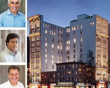 Shaul Kuba, Richard Ressler, and Avi Shemesh, founders of CIM Group, and 88 University Place.