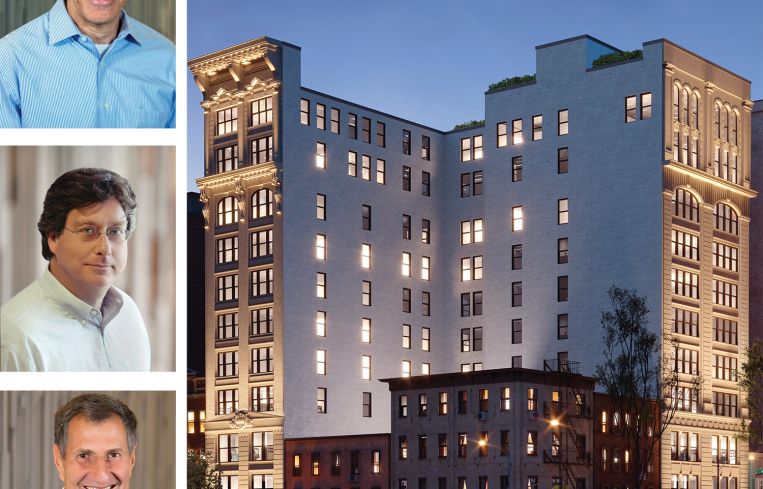 Shaul Kuba, Richard Ressler, and Avi Shemesh, founders of CIM Group, and 88 University Place.