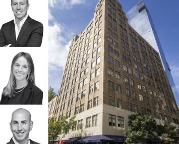 David Falk, Claire Koeppel, and Jason Greenstein of Newmark and 155 Avenue of the Americas.