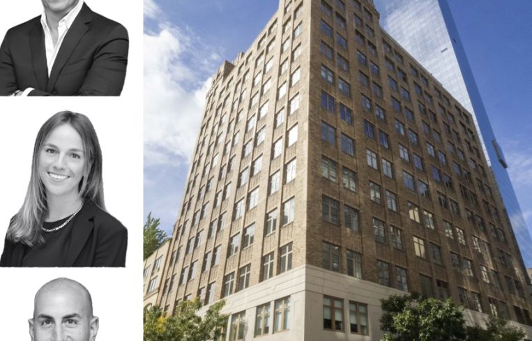 David Falk, Claire Koeppel, and Jason Greenstein of Newmark and 155 Avenue of the Americas.