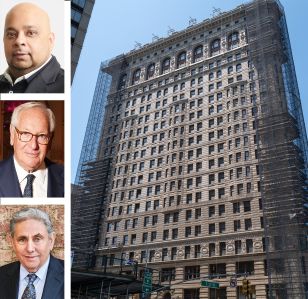 Adi Chugh of Tyko Capital; Daniel Brodsky of the Brodsky Organization; Jeff Gural of GFP Real Estate; and the Flatiron Building.