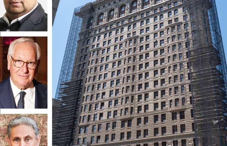 Adi Chugh of Tyko Capital; Daniel Brodsky of the Brodsky Organization; Jeff Gural of GFP Real Estate; and the Flatiron Building.