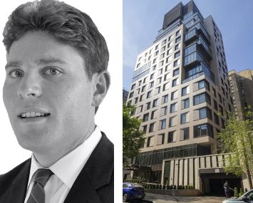 Justin DiMare, Executive Managing Director at Newmark, and Dahlia at 212 West 95th Street.