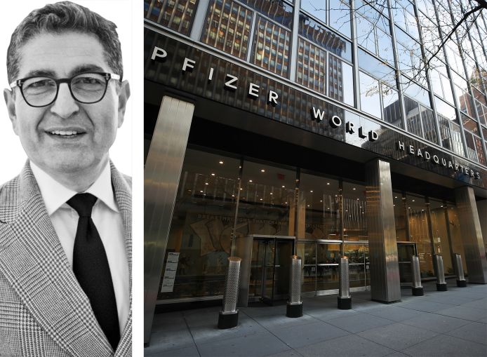 Nathan Berman, founder and CEO of MetroLoft, and the former Pfizer World Headquarters at 229-235 East 42nd Street.