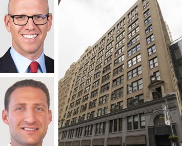 Gregg Cohen, President at Cresa; Nick Markel, Senior Vice President at Cresa; and 115 West 30th Street.