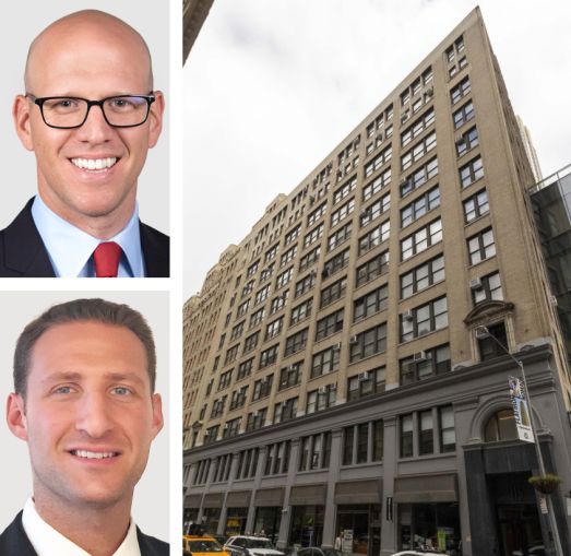 Gregg Cohen, President at Cresa; Nick Markel, Senior Vice President at Cresa; and 115 West 30th Street.