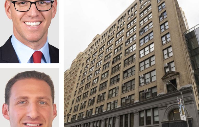 Gregg Cohen, President at Cresa; Nick Markel, Senior Vice President at Cresa; and 115 West 30th Street.