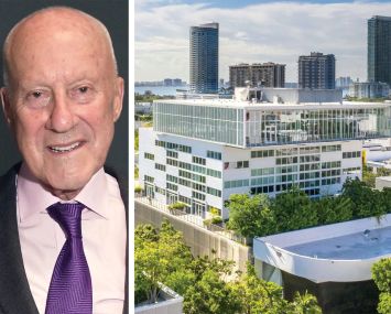 Norman Foster, founder of Foster + Partners, and Design 41 building in Miami, Fla.