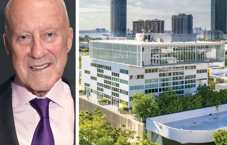 Norman Foster, founder of Foster + Partners, and Design 41 building in Miami, Fla.