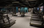A rendering of the gym at 55 Broad Street.