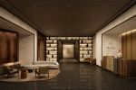 A rendering of the new lobby at 55 Broad Street.
