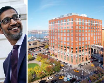 Sundar Pichai, CEO of Google, and 85 Tenth Avenue.