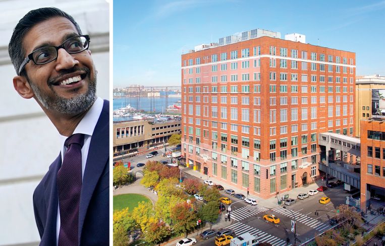 Sundar Pichai, CEO of Google, and 85 Tenth Avenue.