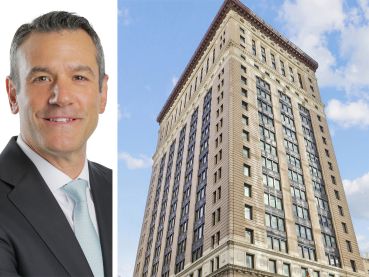 Ted Koltis, Columbia Property Trust head of real estate, and 315 Park Avenue South.