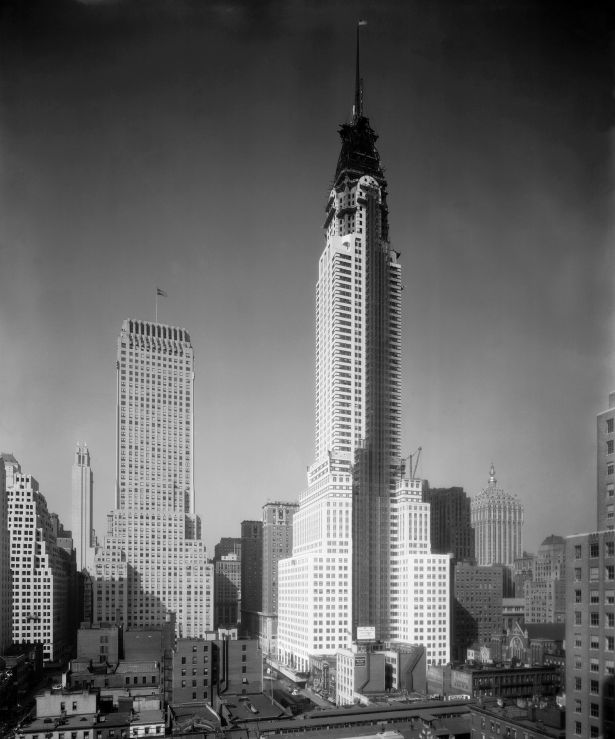 Chrysler Building, 42nd street and Lexington Avenue, under construction in 1929.