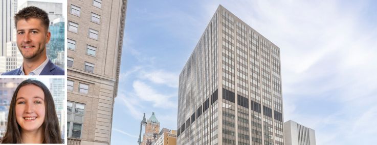Alexander Smith, Stephen Powers, and Kendall Elliott of OPEN Real Estate and 111 Livingston St. in Brooklyn.