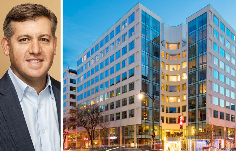 Adam Frazier of Columbia Property Trust, and 1800 M Street NW in Washington, D.C.
