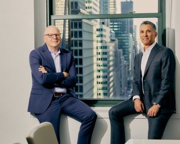Brent Jenkins and Richard Schaupp of Clarion Partners at their offices in the Helmsley Building, 230 Park Ave., NY, NY. October 23, 2024