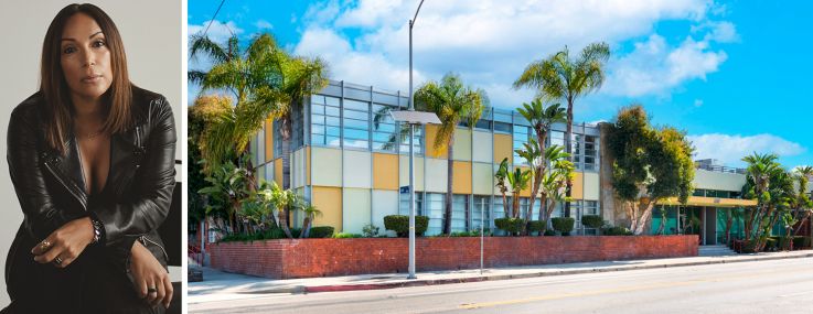 Kasandra Rafter, founder of Canyon Creative, and 6121 Santa Monica Boulevard in Hollywood, Calif.