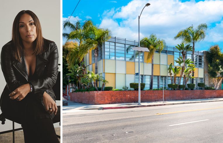 Kasandra Rafter, founder of Canyon Creative, and 6121 Santa Monica Boulevard in Hollywood, Calif.