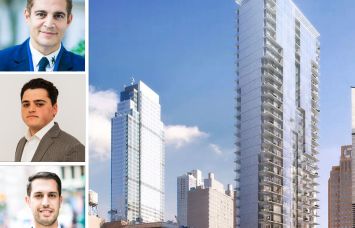 Aaron Jungreis, Alex Fuchs, and Ben Khakshoor of Rosewood Realty Group; 436 Albee Square in Brooklyn