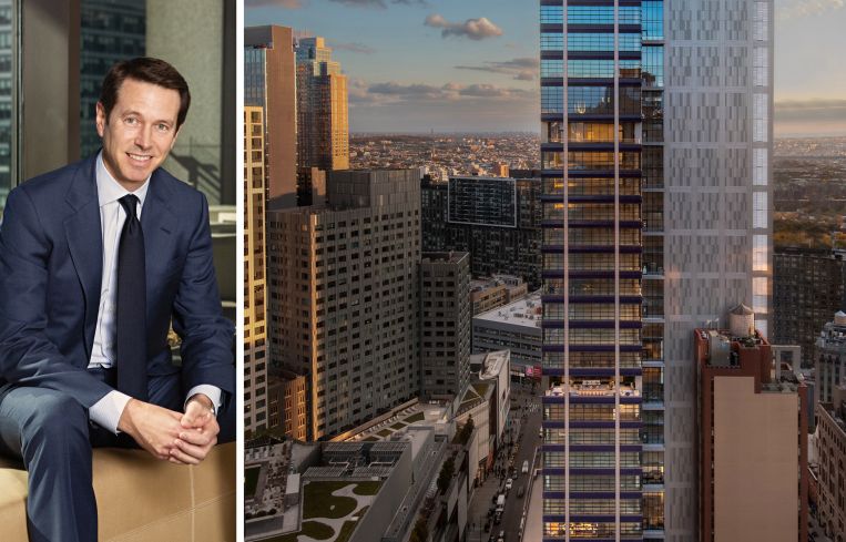 Paul Amrich of CBRE; 1 Willoughby Square in Downtown Brooklyn