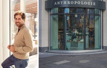 Jed Walentas, CEO of Two Trees; Anthropologie Storefront